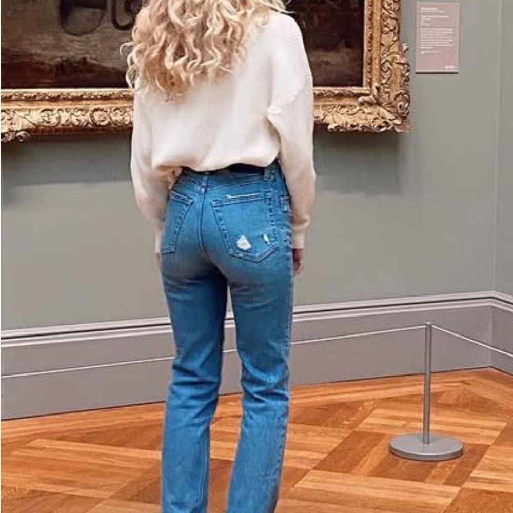 Abercrombie 90’s straight ultra highrise jeans